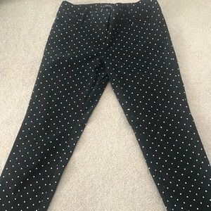 Limited ankle black polka dot white